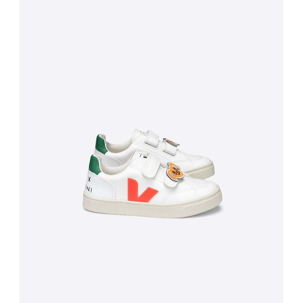 Veja V-12 CWL MINI-RODINI RABBIT Kids\' Shoes White | NZ 807SGL